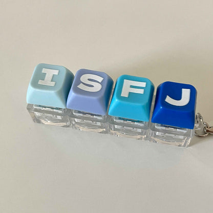 Personalized 16 Personalities Type Keychain - Custom 4-Key