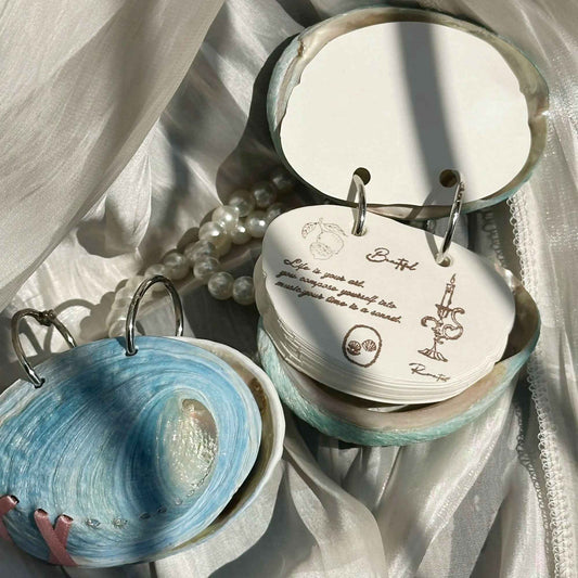 Abalone Shell Journal: Mermaid Aesthetic Mini Diary