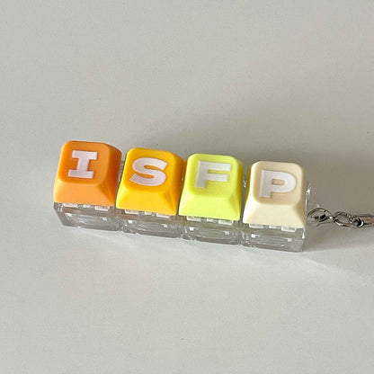 Personalized 16 Personalities Type Keychain - Custom 4-Key