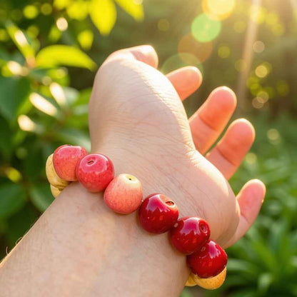Rainbow Apple Bracelet – Colorful Apple Beaded Jewelry