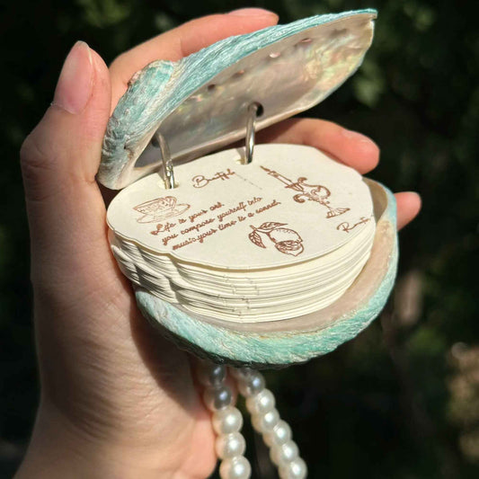 Abalone Shell Journal: Mermaid Aesthetic Mini Diary
